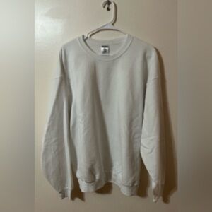 Jerzees Men's Crewneck Sweater in White
